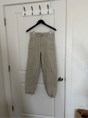 Old Navy Women's Straight Leg Pants in Beige